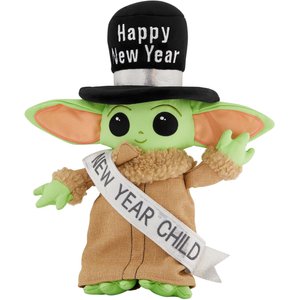 STAR WARS THE MANDALORIAN'S THE CHILD New Years Eve Plush Squeaky Dog Toy