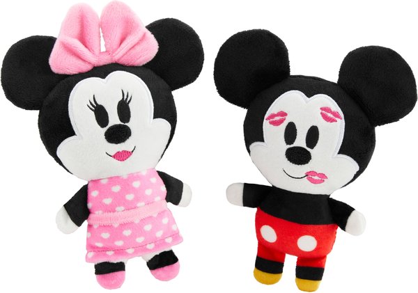 Disney Mickey & Minnie Mouse Plush Cat Toy with Catnip, 2 count slide 1 of 5