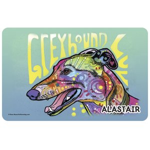 Bungalow Flooring by Dean Russo Greyhound Personalized Floor Mat