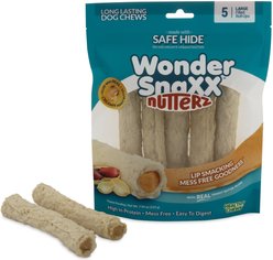 Petmate Wonder SnaXX Nutterz Safe-Hide Peanut Butter Grain-Free Dog Treats, Large, 5 count slide 1 of 4