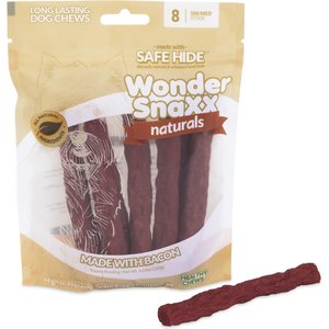 Petmate Wonder SnaXX Stix Bacon Grain-Free Dog Treats, Small/Medium, 8 count