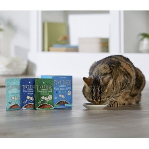 Tiny Tiger Lickables Bisque Variety Pack Cat Treat & Topper, 1.4-oz pouch, case of 12