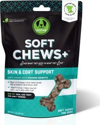 Stashios Soft Chews+ Skin & Coat Support Dog Treats, 5-oz bag