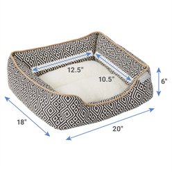 Frisco Boho Cuddler Dog & Cat Bed, Small slide 2 of 6