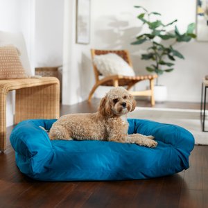 Frisco Durable Couch Dog & Cat Bed, Teal, Large