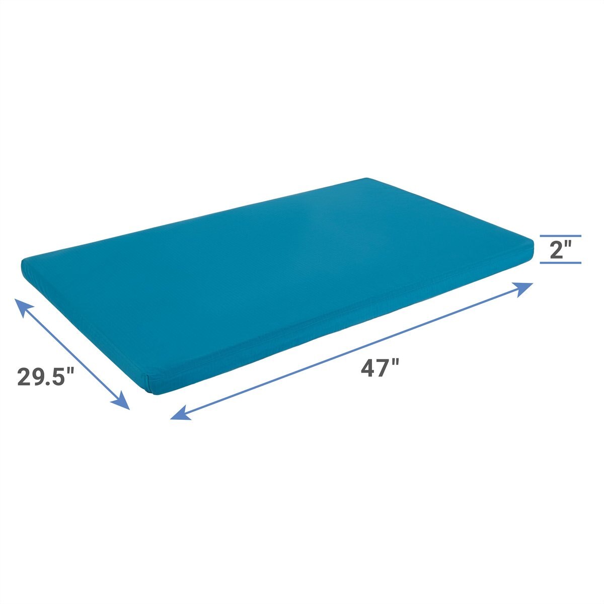 FRISCO Durable Crate Mat, Teal, 47in
