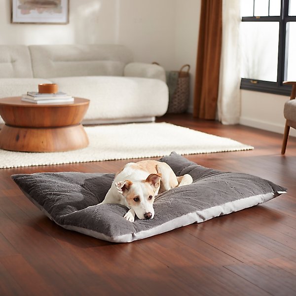 Frisco Herringbone Pillow Dog & Cat Bed, Grey, XX-Large slide 1 of 5
