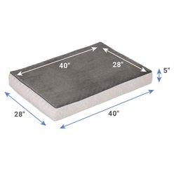 Frisco Ortho Lounger Dog & Cat Bed, Grey, X-Large slide 2 of 6