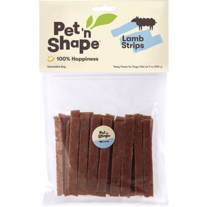 Pet 'n Shape Lamb Strips Dog Treats, 9-oz bag
