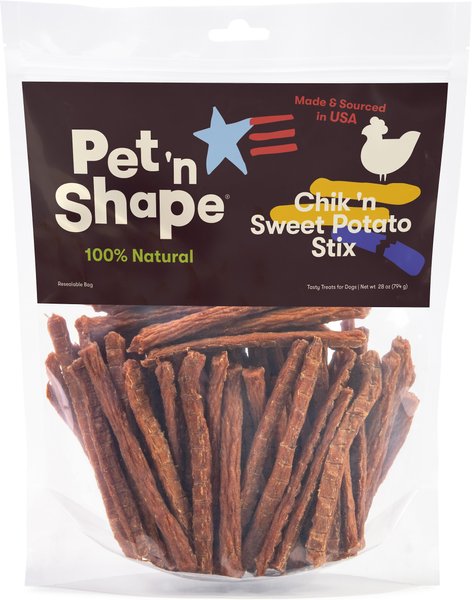 Pet 'n Shape Chik 'n Sweet Potato Stix Dehydrated Dog Treats, 28-oz bag slide 1 of 5