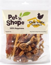 Pet 'n Shape Chik 'n Mix Variety Pack Dog Treats, 16-oz bag
