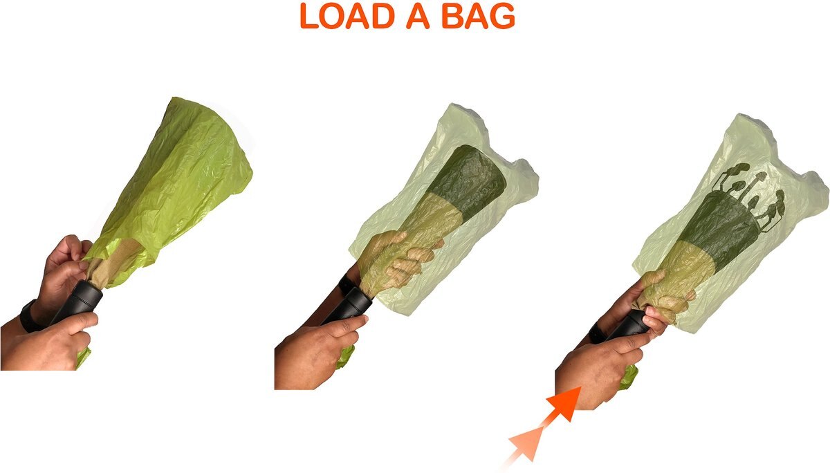 GRABNGONE Sport No Mess Portable Dog Pooper Scooper, 17in