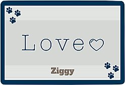 Frisco Love Cutout Personalized Dog & Cat Placemat