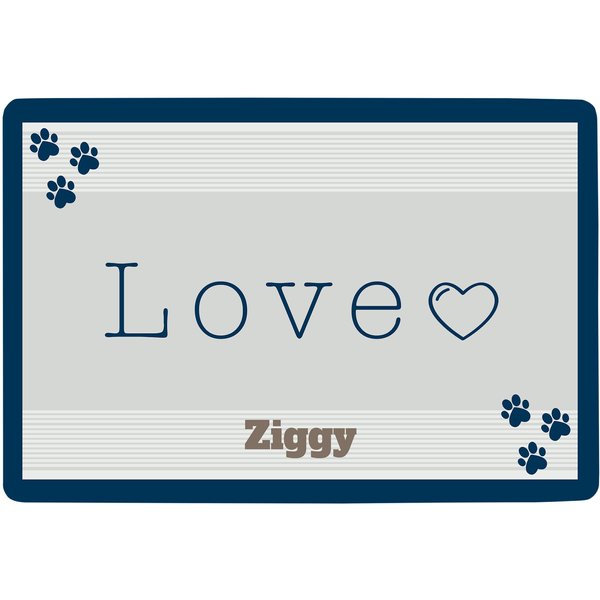 GoTags Dog Food Mat, Personalized