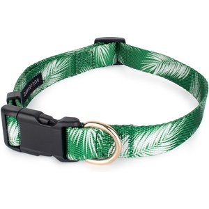 Boulevard Palm Dog Collar, Green, Small