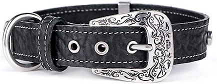 myfamily Firenze Genuine Italian Leather Dog Collar