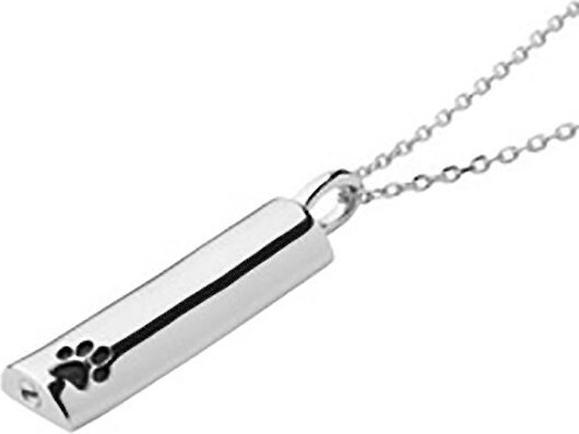 Alma Blue Pyramid Sterling Silver Keepsake Pendant