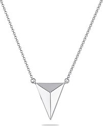 Alma Blue Pyramid Sterling Silver Keepsake Pendant