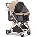 HPZ Pet Rover Lite Premium Light Travel Airline-Compatible Pet Stroller, Taupe