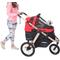 Show in main carousel: HPZ Pet Rover Run Performance Jogging Dog & Cat Stroller, Red slide 1 of 10