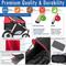 Show in main carousel: HPZ Pet Rover Run Performance Jogging Dog & Cat Stroller, Red slide 3 of 10
