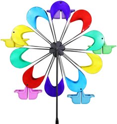 Exhart Coney Island Hand Painted Ferris Feeder Bird Feeder & Spinner