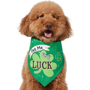 Frisco Pet Me For Luck Dog & Cat Bandana, Medium/Large