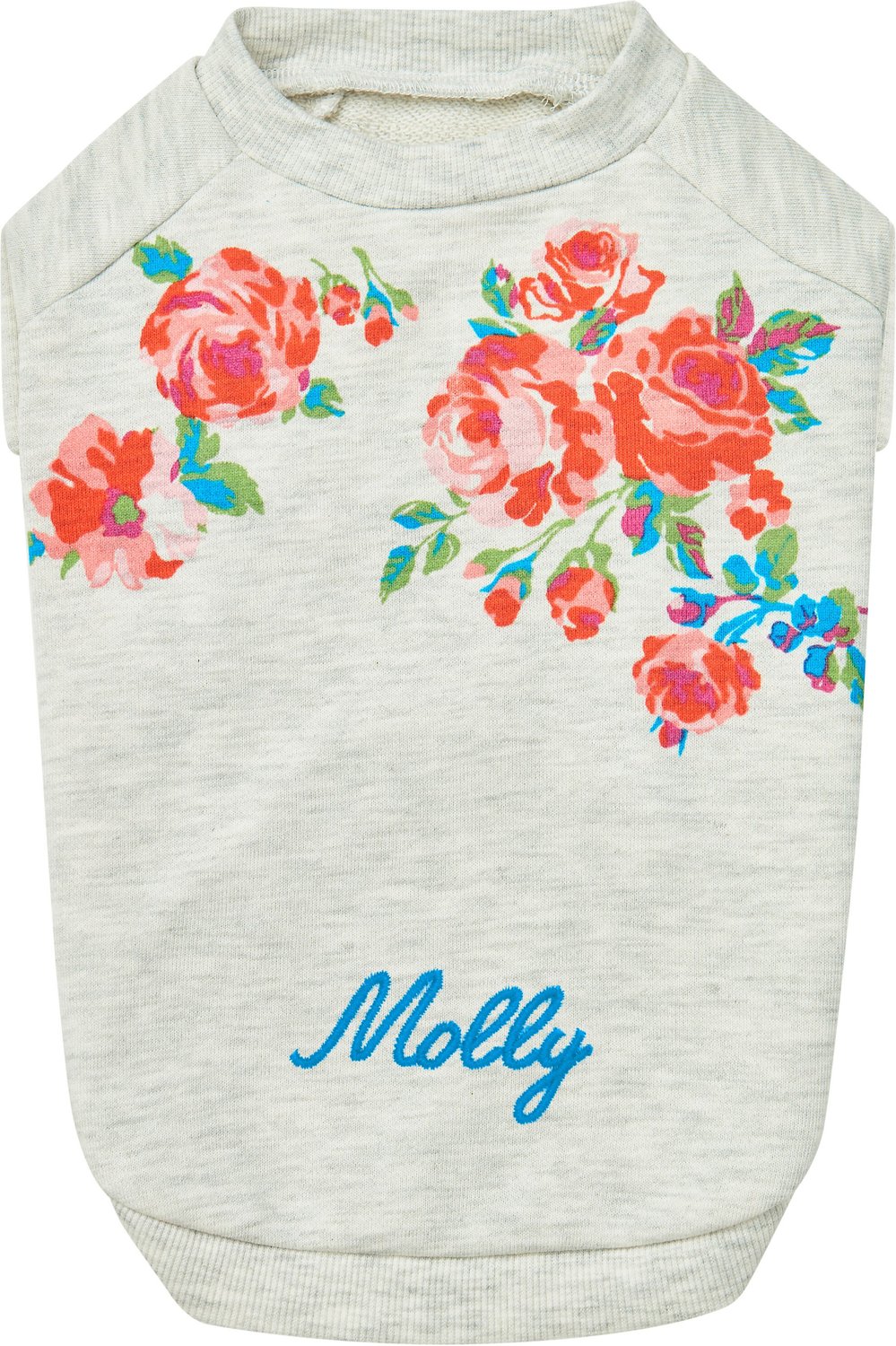 Blueberry Pet Love at First Sight Rose Flower Pullover Personalized Dog Sweatshirt