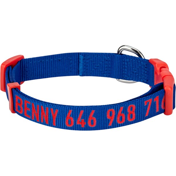 Blueberry Pet National Pride Handmade USA American Flag with Jacquard Weave Fabric Detachable Bow Tie Dog Collar