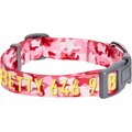 Blueberry Pet Camouflage Personalized Dog Collar, Pink, Medium: 14.5 to 20-in neck 3/4-in wide