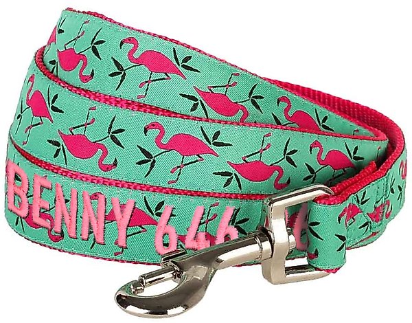 Blueberry Pet Flamingo Personalized Standard Dog Leash, Small: 5-ft long, 5/8-in wide slide 1 of 5