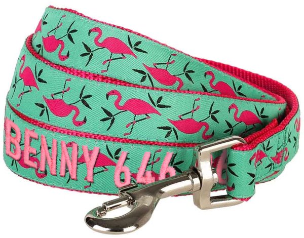 Blueberry Pet Flamingo Personalized Standard Dog Leash, Large: 4-ft long, 1-in wide slide 1 of 5