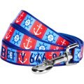 Blueberry Pet Classy Bon Voyage Nautical Personalized Dog Leash, Ocean Harbor, Small: 5-ft long, 5/8-in wide