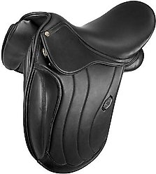 Henri de Rivel Parisian Monoflap Dressage Horse Saddle, 17.5 slide 1 of 2
