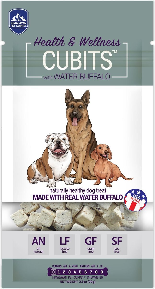 Himalayan Pet Supply Cubits Water Buffalo Dog Treats, 3.5-oz bag