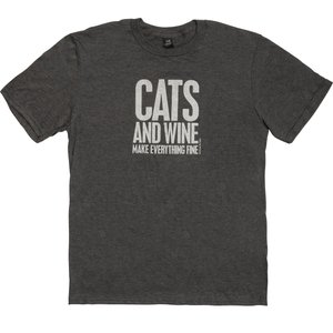 Primitives By Kathy Cats & Wine T-Shirt, Small