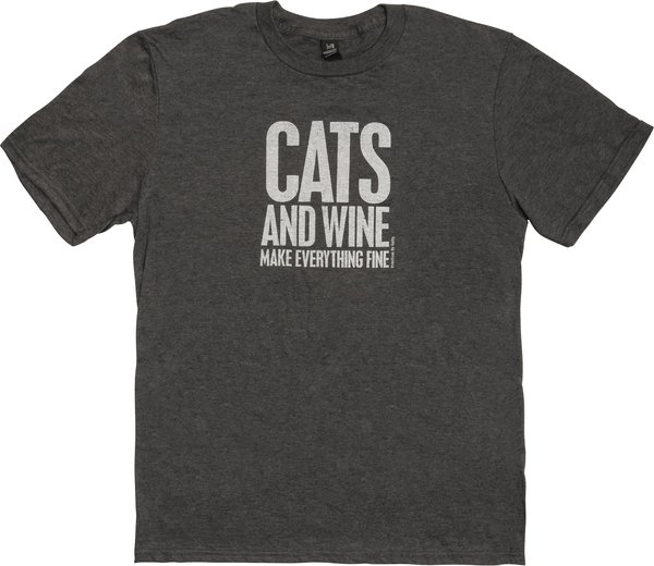 Primitives By Kathy Cats & Wine T-Shirt, X-Large slide 1 of 1