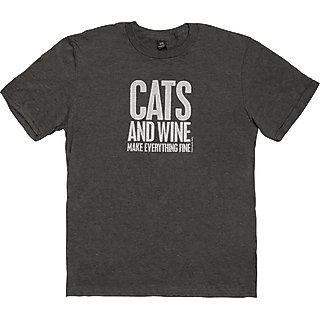 Primitives By Kathy Cats & Wine T-Shirt, X-Large slide 1 of 1