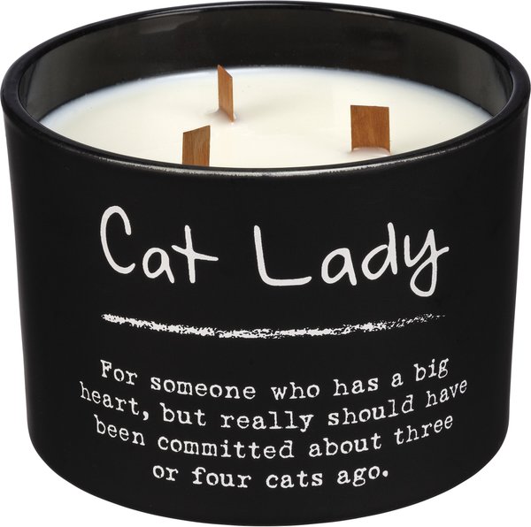 Primitives By Kathy Cat Lady Jar Candle slide 1 of 3