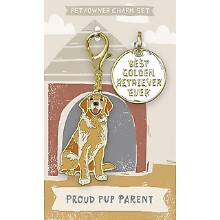 Primitives By Kathy Golden Retriever Charm, 2 count slide 1 of 3