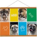 Frisco Personalized Woof Landscape Canvas Poster with Wood Hanger, 16" x 20"
