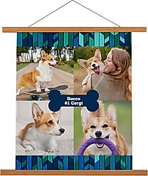 Frisco Personalized Contemporary Mosaic with Bone Collage Canvas Poster with Wood Hanger, 16" x 20"