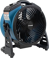 XPOWER FC-150B Dual Power Rechargeable Brushless Motor Whole Room Air Circulator Utility Fan
