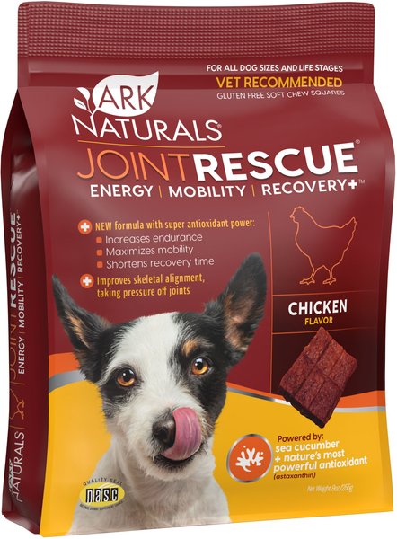 Ark Naturals Joint Rescue Energy Mobility Recovery+ Chicken Soft Chew Joint Supplement for Dogs, 9-oz bag slide 1 of 3