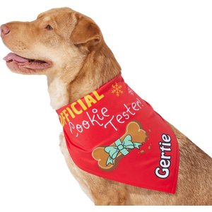Frisco Official Cookie Tester Personalized Dog & Cat Bandana, Medium