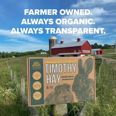 Show full view: Eaton Pet & Pasture Premium First Cut Blend Timothy Hay Small Animal Food, 6-lb box slide 4 of 10