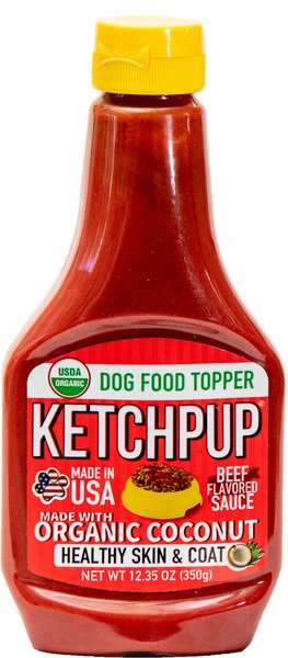 Fast Pet Food KetchPup Organic Beef Flavored Sauce Dog Wet Food Topper, 12.35-oz bottle slide 1 of 3