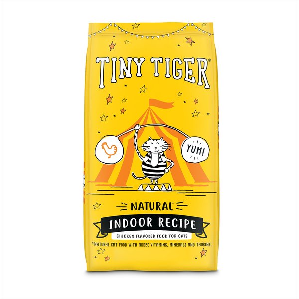 Tiny Tiger, Natural Indoor Recipe Chicken Flavor Dry Cat Food, 18-lb bag slide 1 of 7