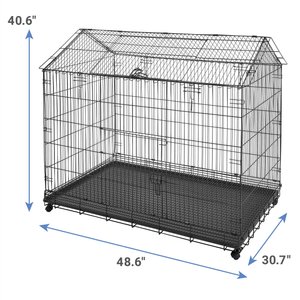 Frisco Wire Small Pet House Shaped Cage, 48-in
