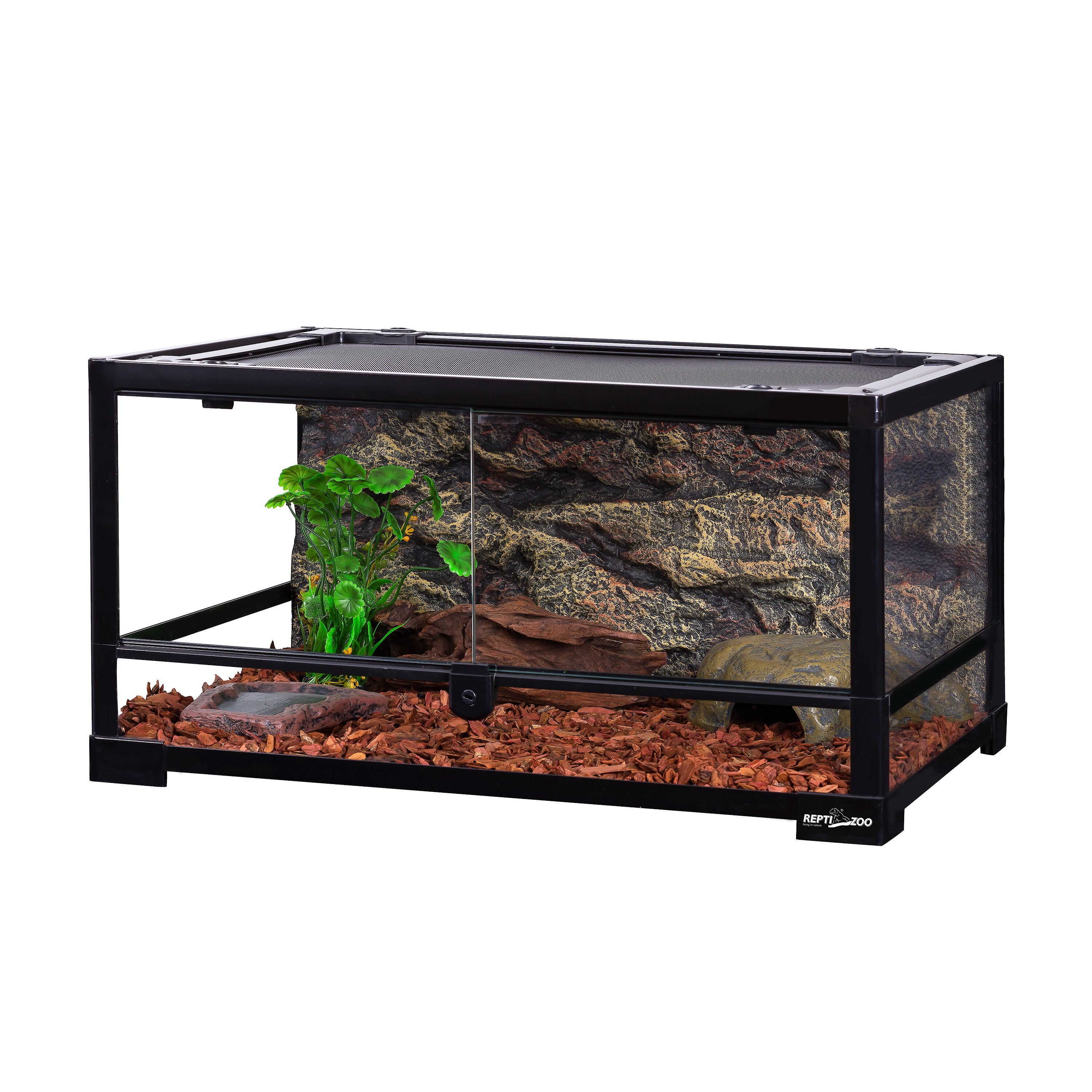 Repti Zoo Double Hinge Door Reptile Glass Terrarium, 24-gal Customer 